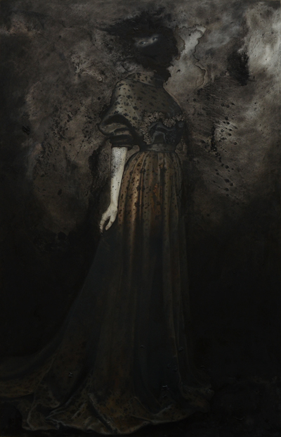 Anielka Hampson Painting Returning to Dust